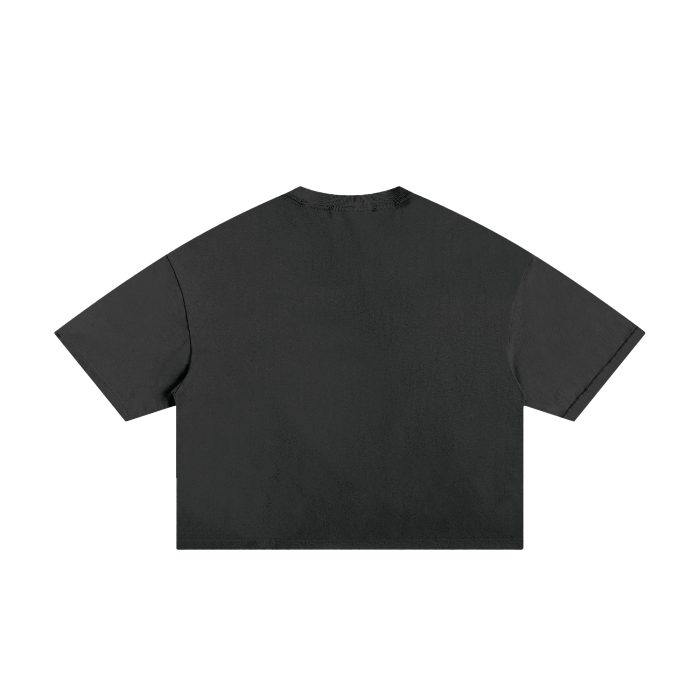 Logo frayed Boxy Tee